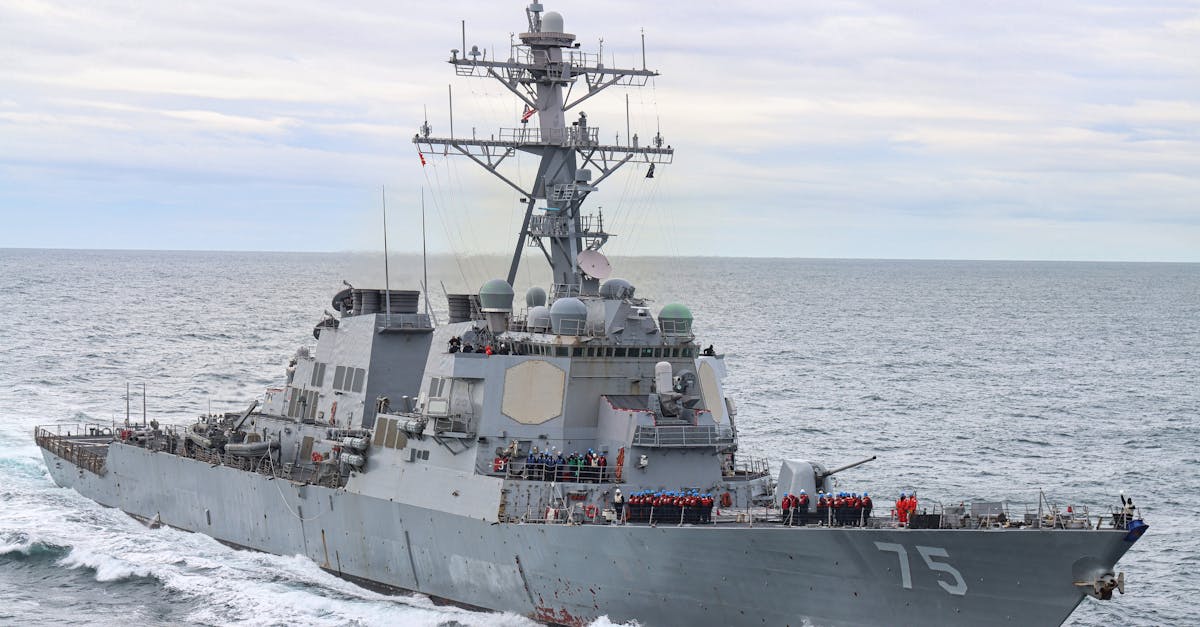 US Navy destroyer USS Donald Cook transits open waters