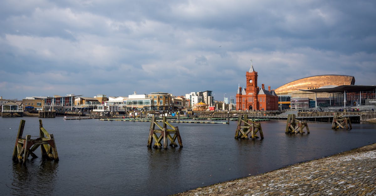 Cardiff Bay with the Pierhead Building, home of the Senedd