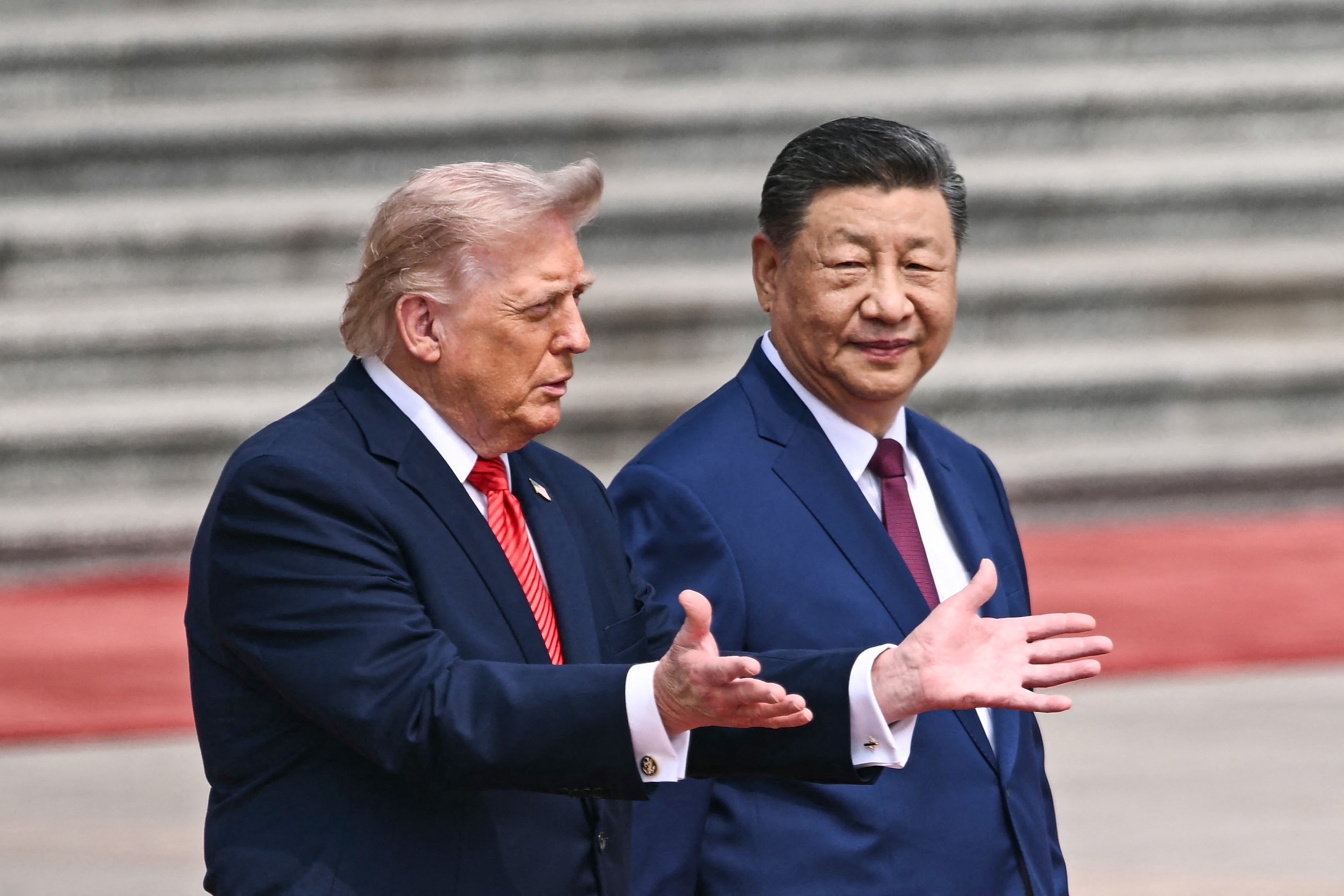 Trump and Xi meet at the Great Hall of the People in Beijing