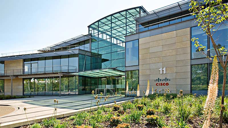 Cisco building angled