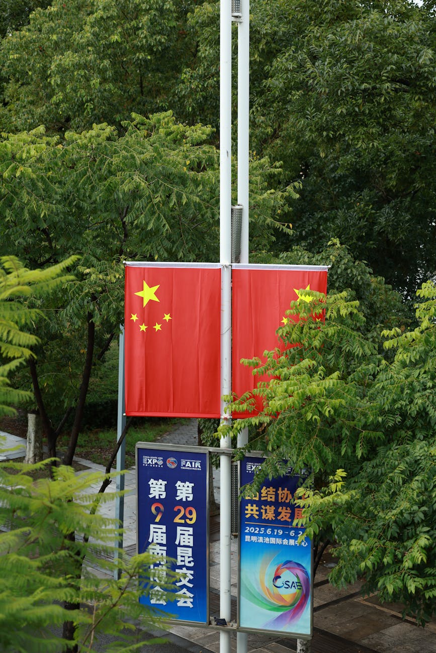 Scott Bessent during the welcoming ceremony for President Trump in Beijing