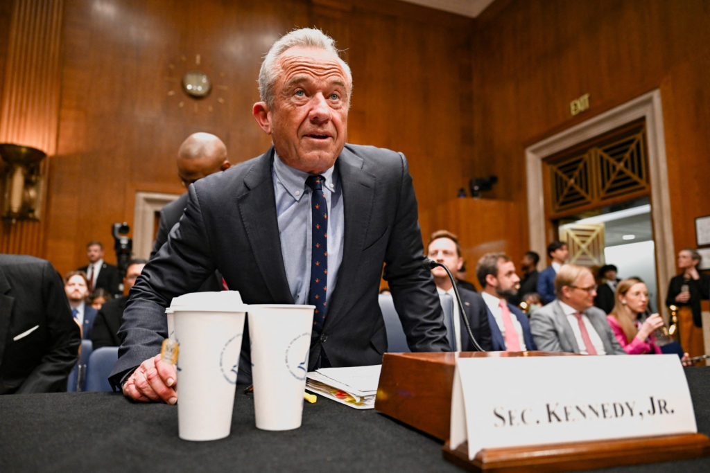 Health and Human Services Secretary Robert F. Kennedy Jr. testifies before the Senate Finance Committee.