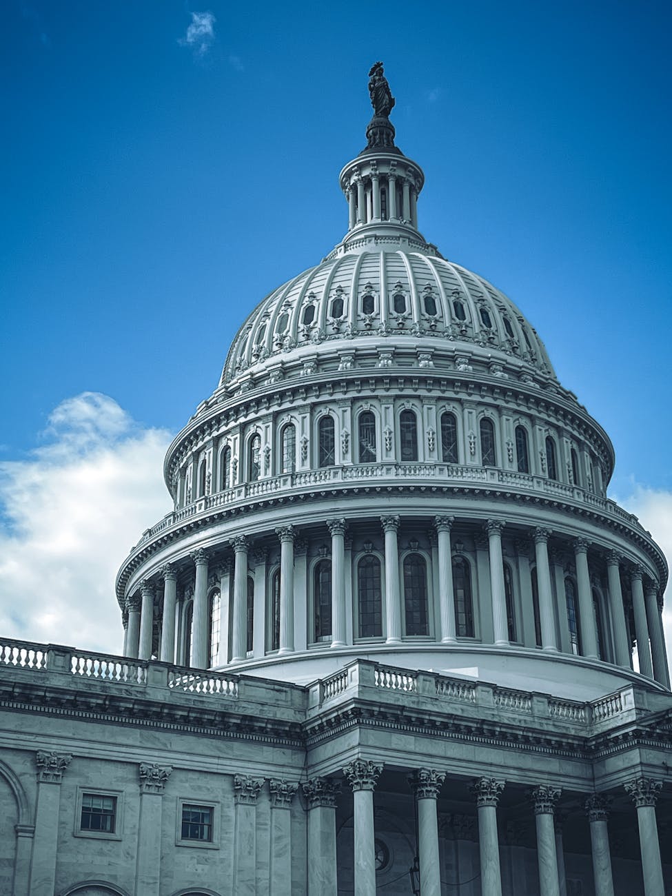 United States Capitol dome in Washington as lawmakers debate CISA staffing and funding