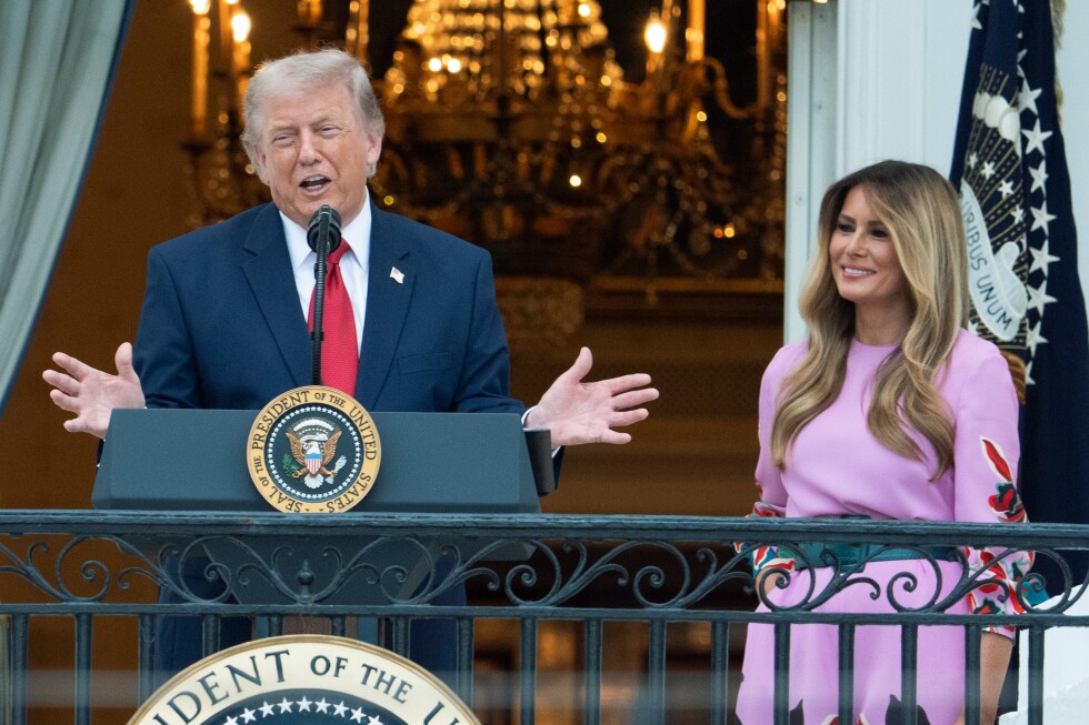 Trump at the White House Congressional Picnic
