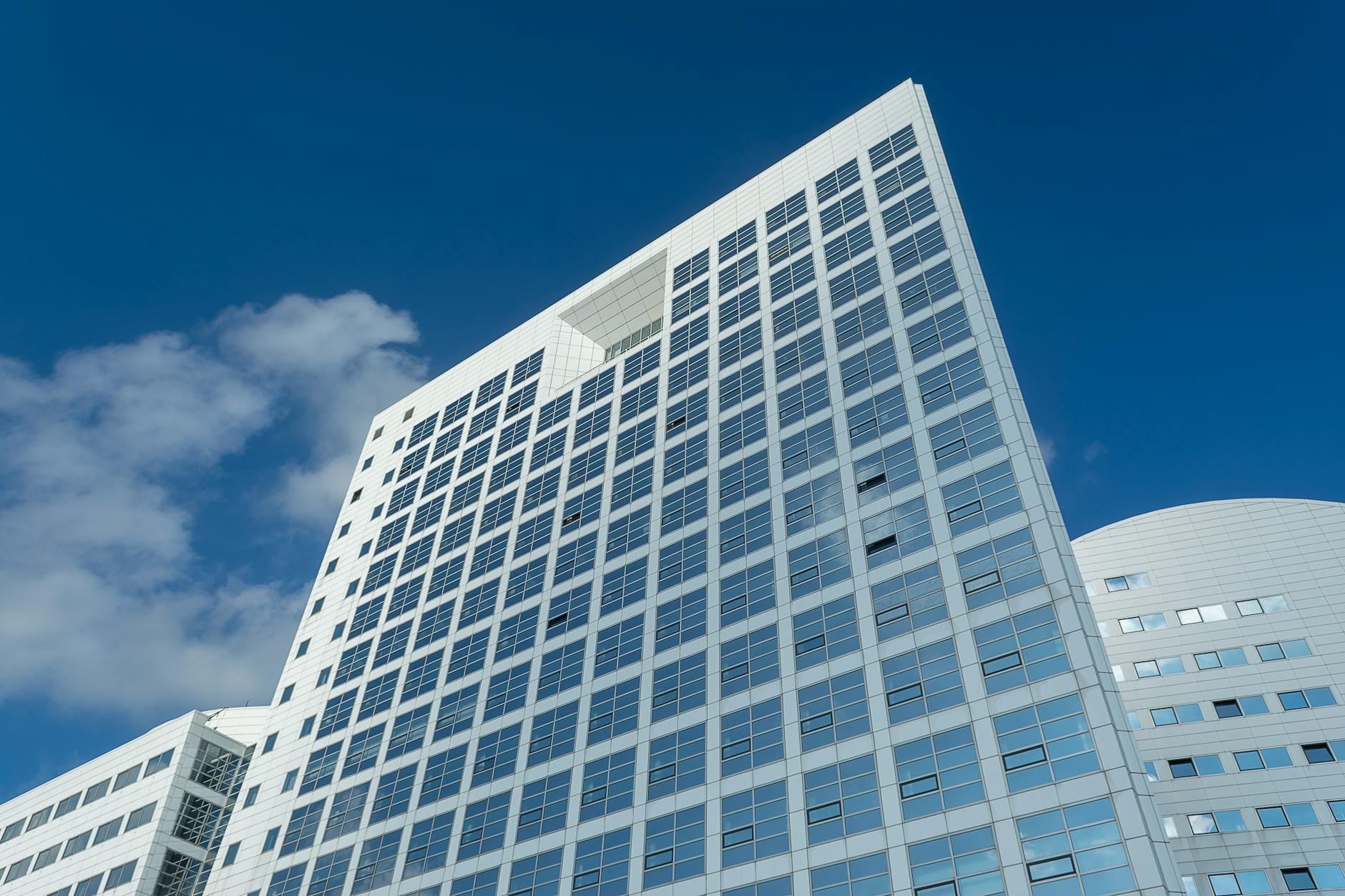 The Hague with ICC judges facing sanctions, as pictured by The Guardian