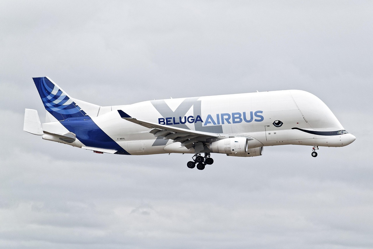 Airbus Beluga aircraft on the tarmac