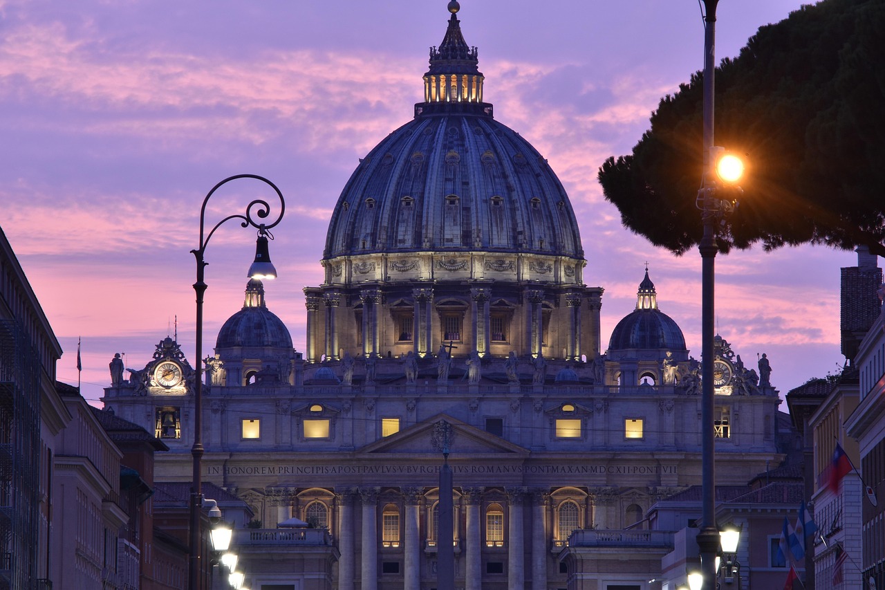 St Peter's Basilica and Vatican City skyline, the institutional setting for Pope Leo XIV's AI encyclical