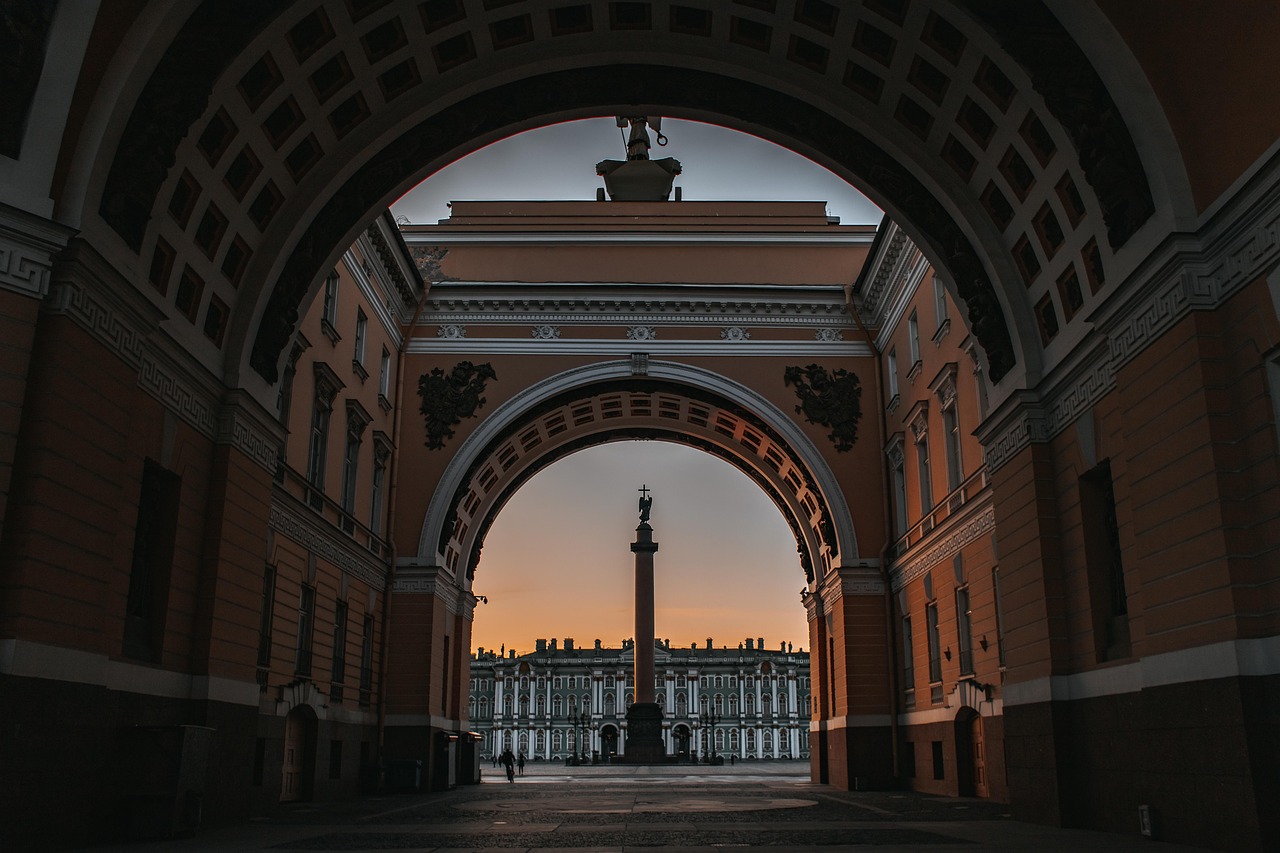 St. Petersburg skyline near the Neva River as the city faces renewed Ukrainian drone attacks